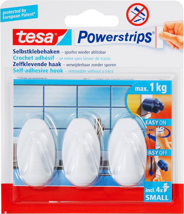 Produktbild tesa Powerstrips Haken SMALL oval
