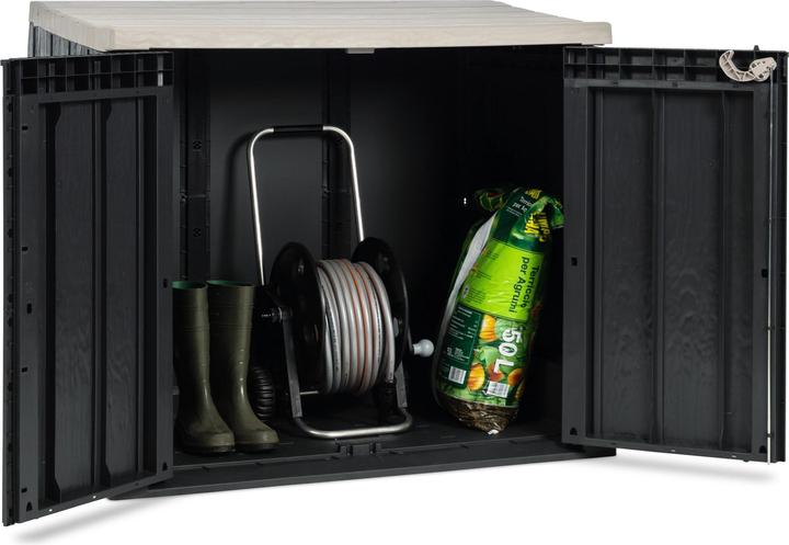 Produktbild Toomax Gartenschrank Stora Plus, 129.5x74.5x111 cm, Anthrazit/Grau
