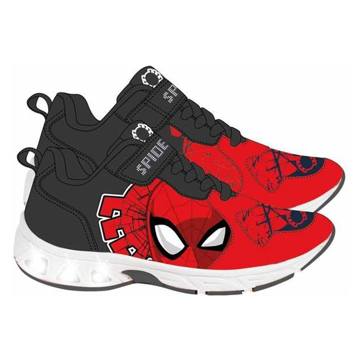 Spiderman, Jungen, Sneakers, Turnschuhe Mit Led Spider-Man, Blau, Rot, (32)