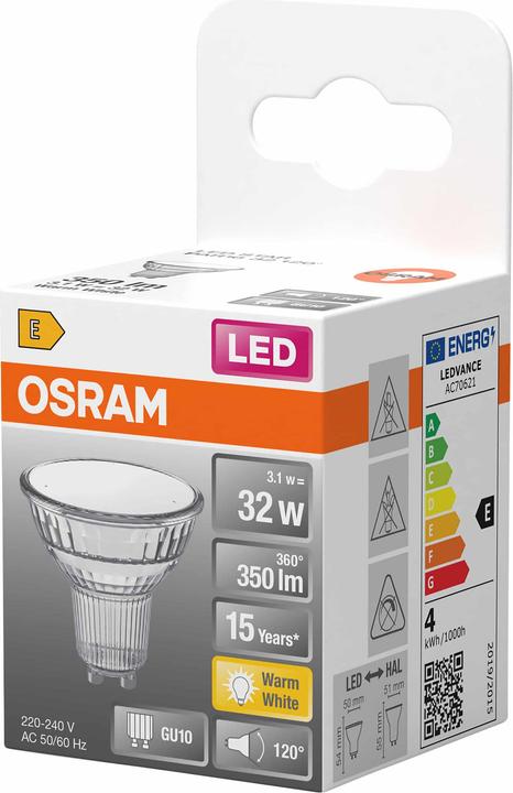 Actual product image Osram STAR LED lamp (GU10, 350 lm, 1x)