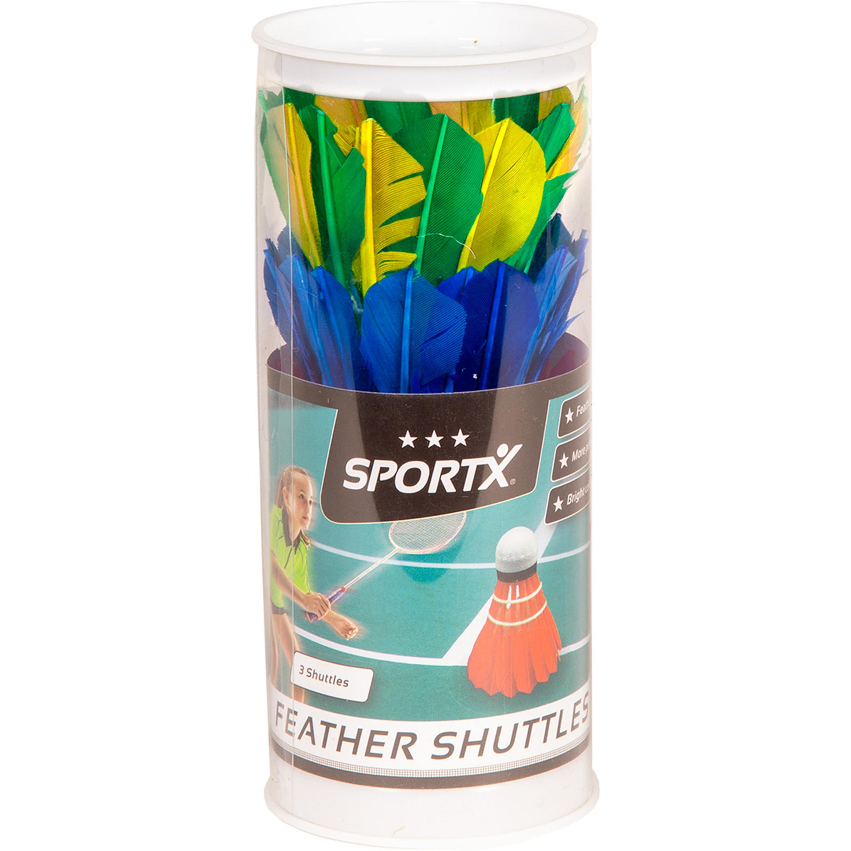 Sport X SportX Shuttle-Federn farbig in Tube, 3 Stk. (2004250)