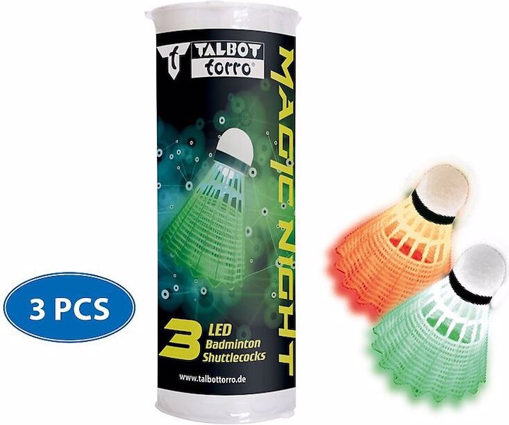 Immagine prodotto Talbot Torro Palla da badminton Magia notturna a LED