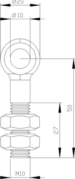 Actual product image Siemens Eyebolt,M10, incl. Nut