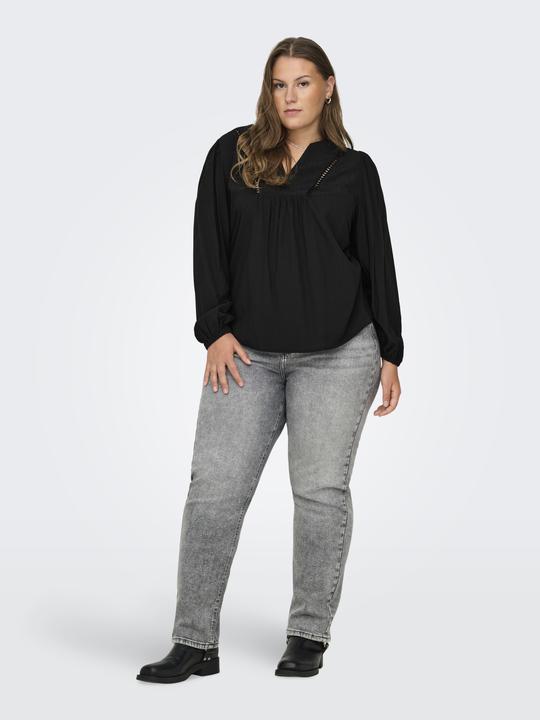 Immagine prodotto Only Vestibilità regolare Scollo a V Polsini elasticizzati Maniche a sbuffo Top Top (46)
