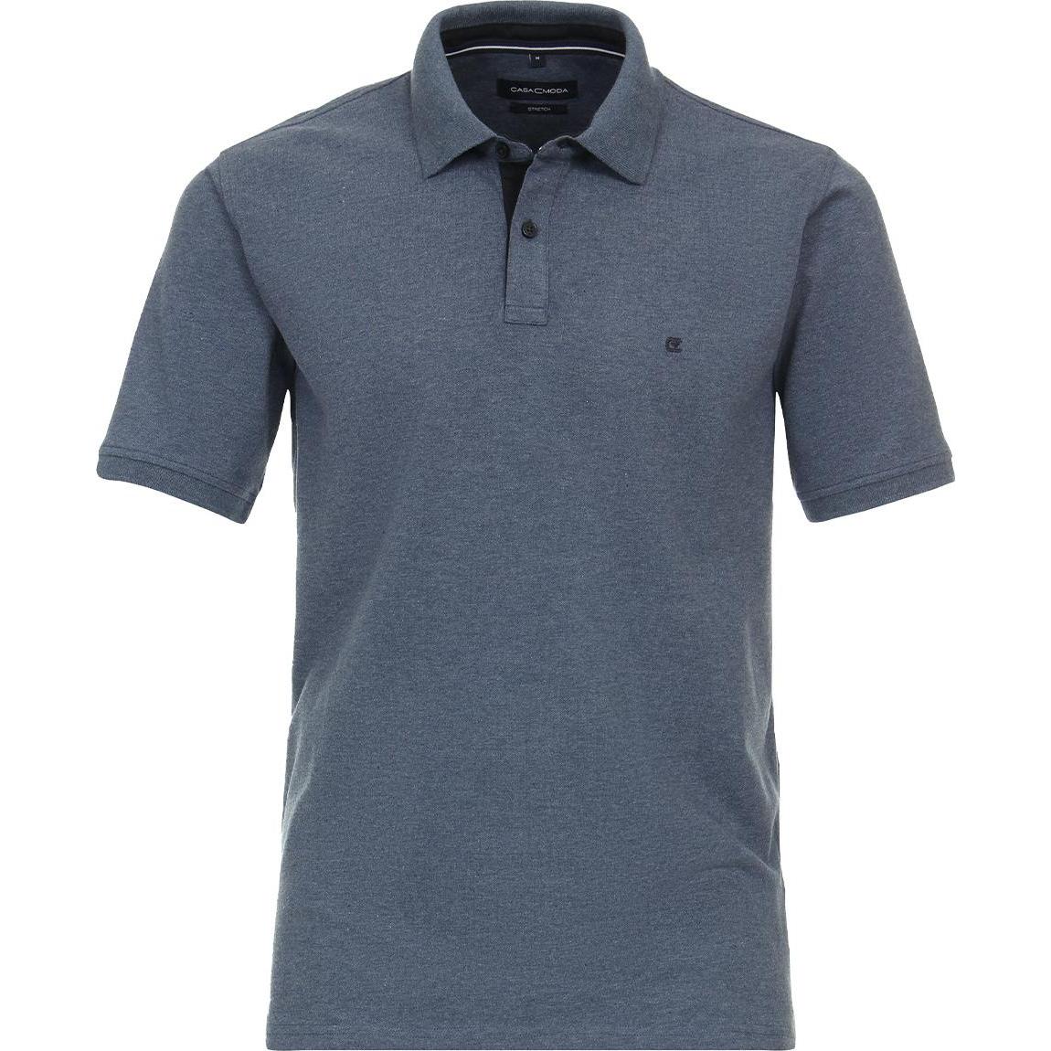Casamoda, Herren, Shirt, Basic Poloshirt, Blau, (L)