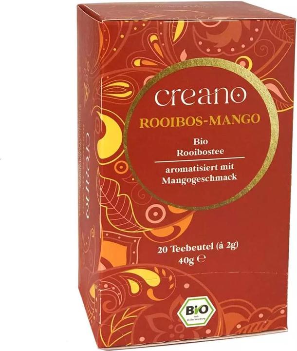 Produktbild Creano Tee Bio Teebeutel Rooibos Mango Packung mit 20 Beutel No.16 (83 g)