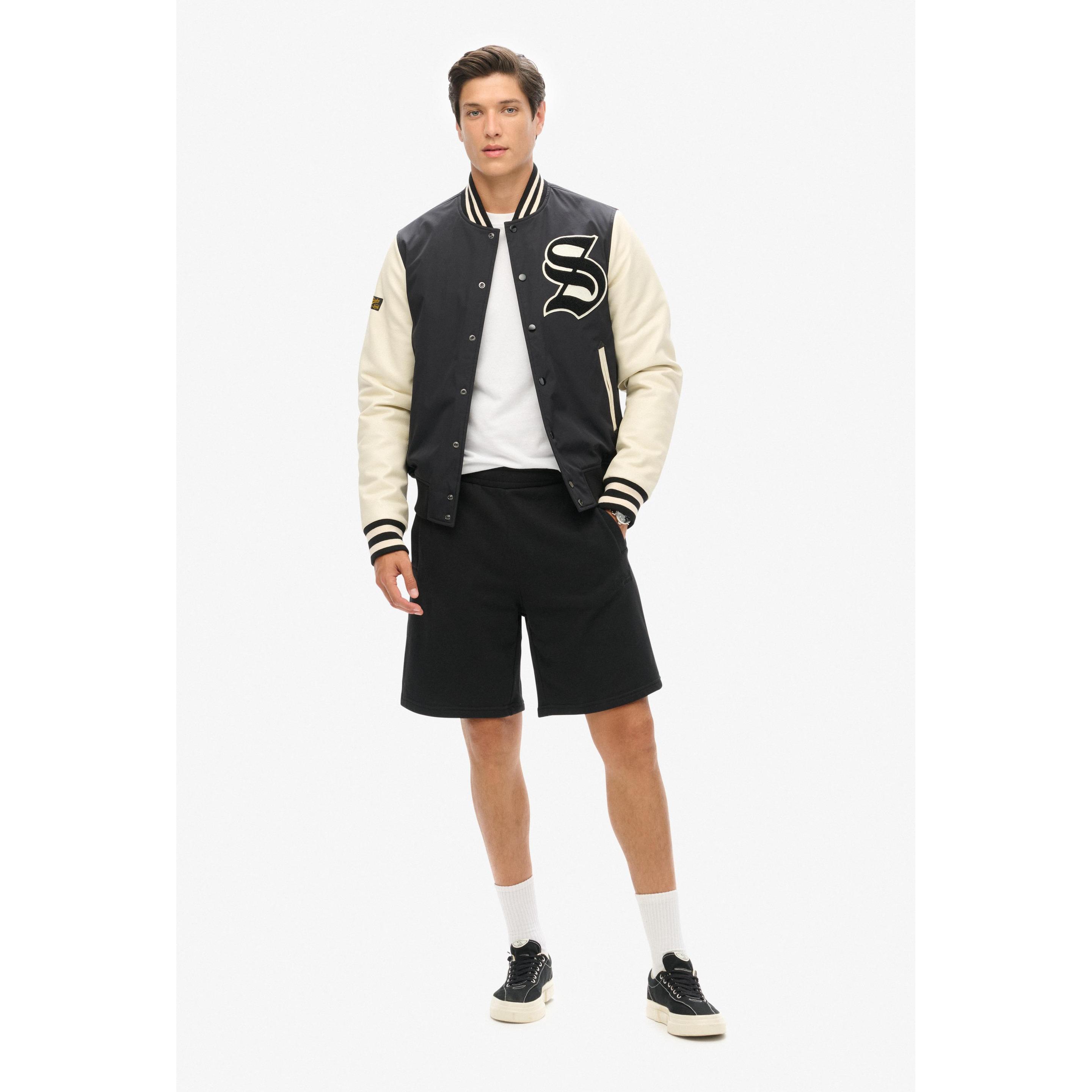 Thumbnail - Superdry, Herren, Shorts, Shorts Casual Bequem sitzend Essential Logo Jersey Shorts, Schwarz, (M)
