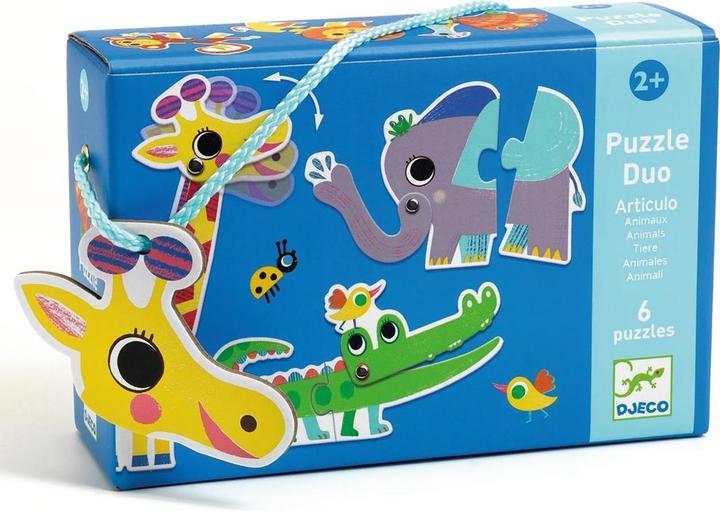 Immagine prodotto Djeco Puzzle Duo Wildtiere (2 pezzi)