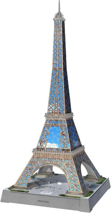 Actual product image Ravensburger 3D Iconics: Eiffel Tower - with light (216 pieces)
