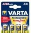 Actual product image Varta Rechargeable battery (4 pcs., AA, 2400 mAh)