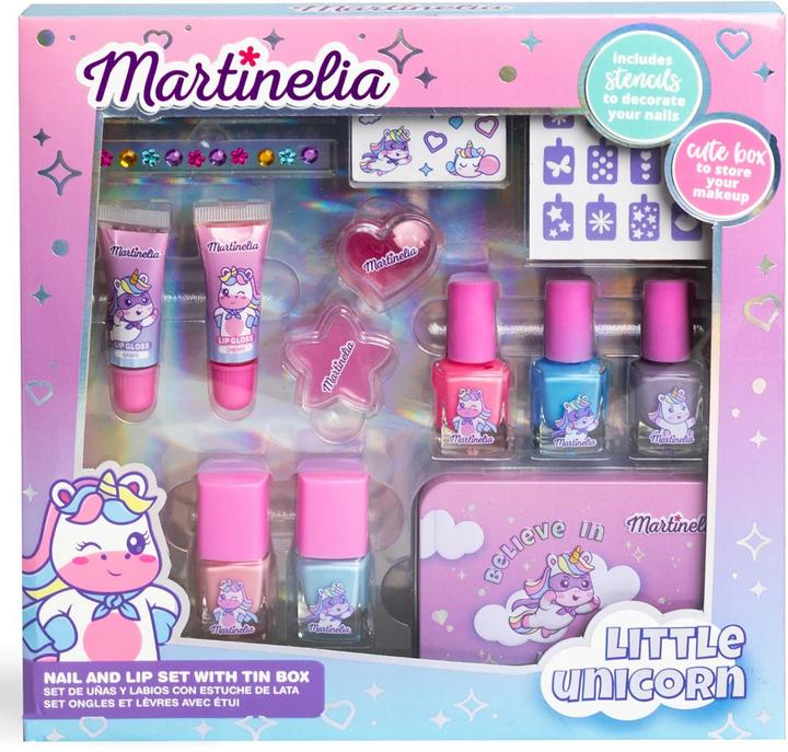 Produktbild Martinelia Little Unicorn - Nails & Lip Set With Tin Box (AQ-12020)