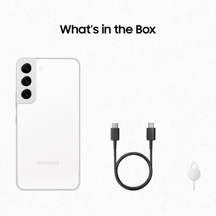 Actual product image Samsung Galaxy S22 EU (256 GB, Phantom White, 6.10", Dual SIM, 5G)