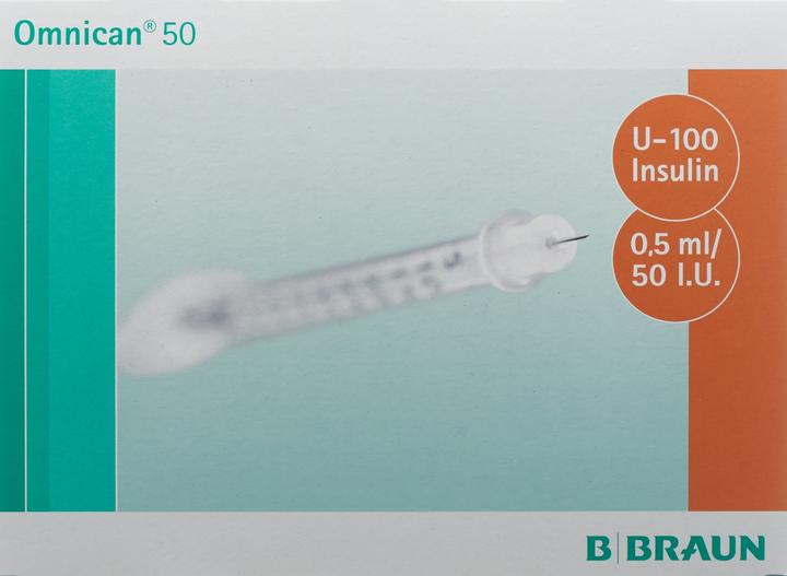 Actual product image B.Braun Insulin 50 0.5ml 0.3x8mm G30