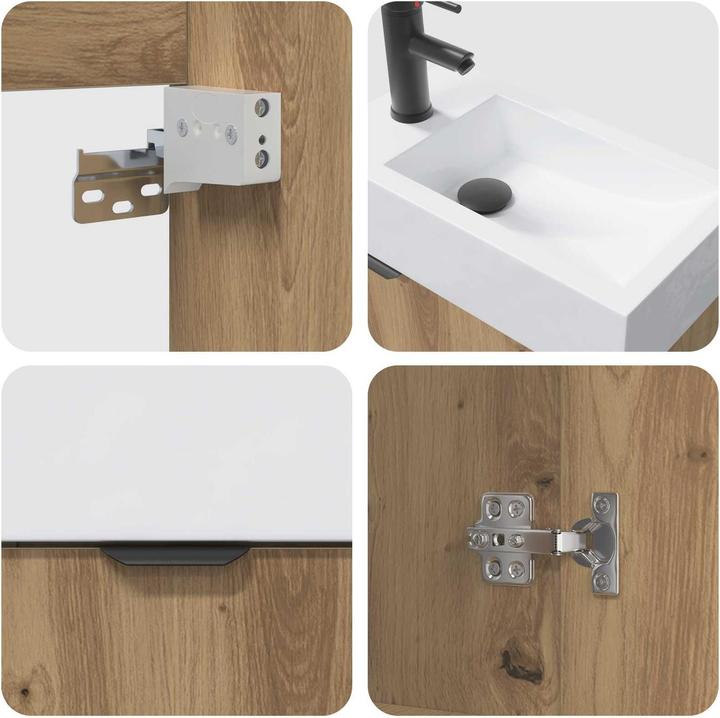 Produktbild vidaXL Badezimmerschrank (45.50 x 22.50 x 84 cm)