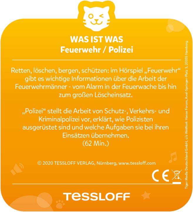 Produktbild Tigermedia WAS IST WAS: Feuerwehr / Polizei (Deutsch)