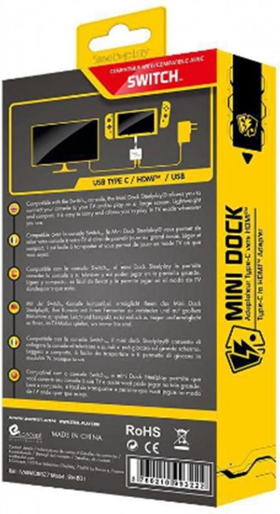 Produktbild Steelplay Add-On Mini Dock Switch (HDMI, USB Typ-C, USB 3.0, 5.20 cm)