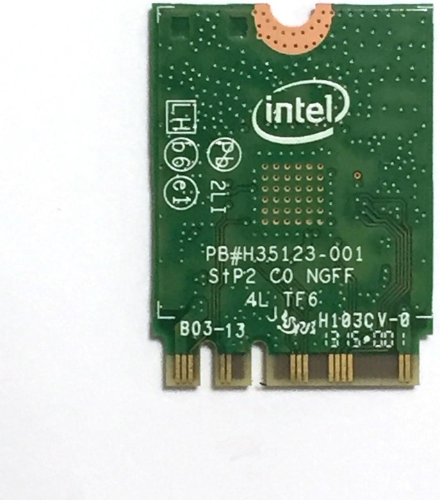 Actual product image Intel Dual Band Wireless-AC 7265 (M.2 (PCIe))