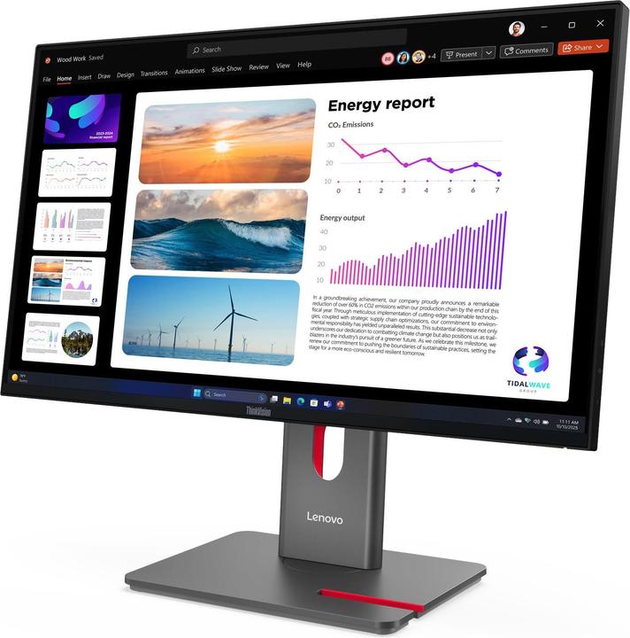 Actual product image Lenovo ThinkVision P24Q-40 (2560 x 1440 pixels, 23.80")