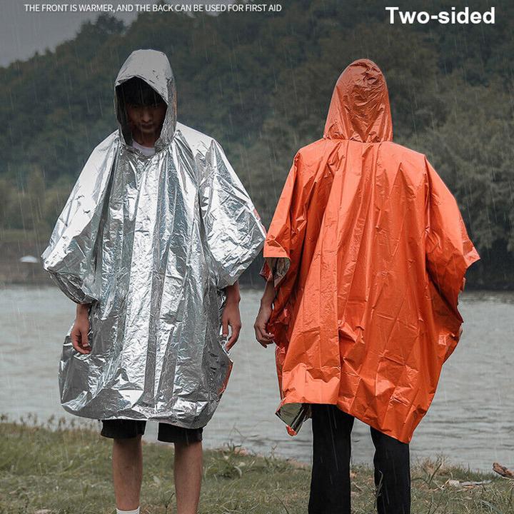 Immagine prodotto Novidarte Poncho di sopravvivenza in alluminio arancione (Taglia unica)