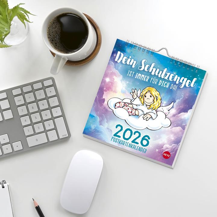 Produktbild SchutzengelPostkartenkalender2026 (Harter Einband, Deutsch)