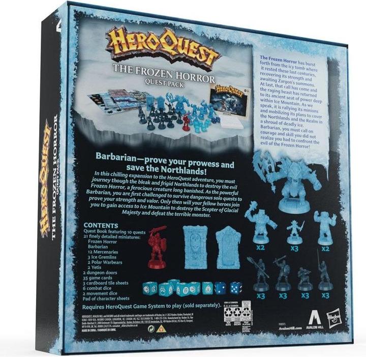 Immagine prodotto Hasbro HeroQuest - Espansione - Orrore ghiacciato (HABF5815UU0) (Inglese)