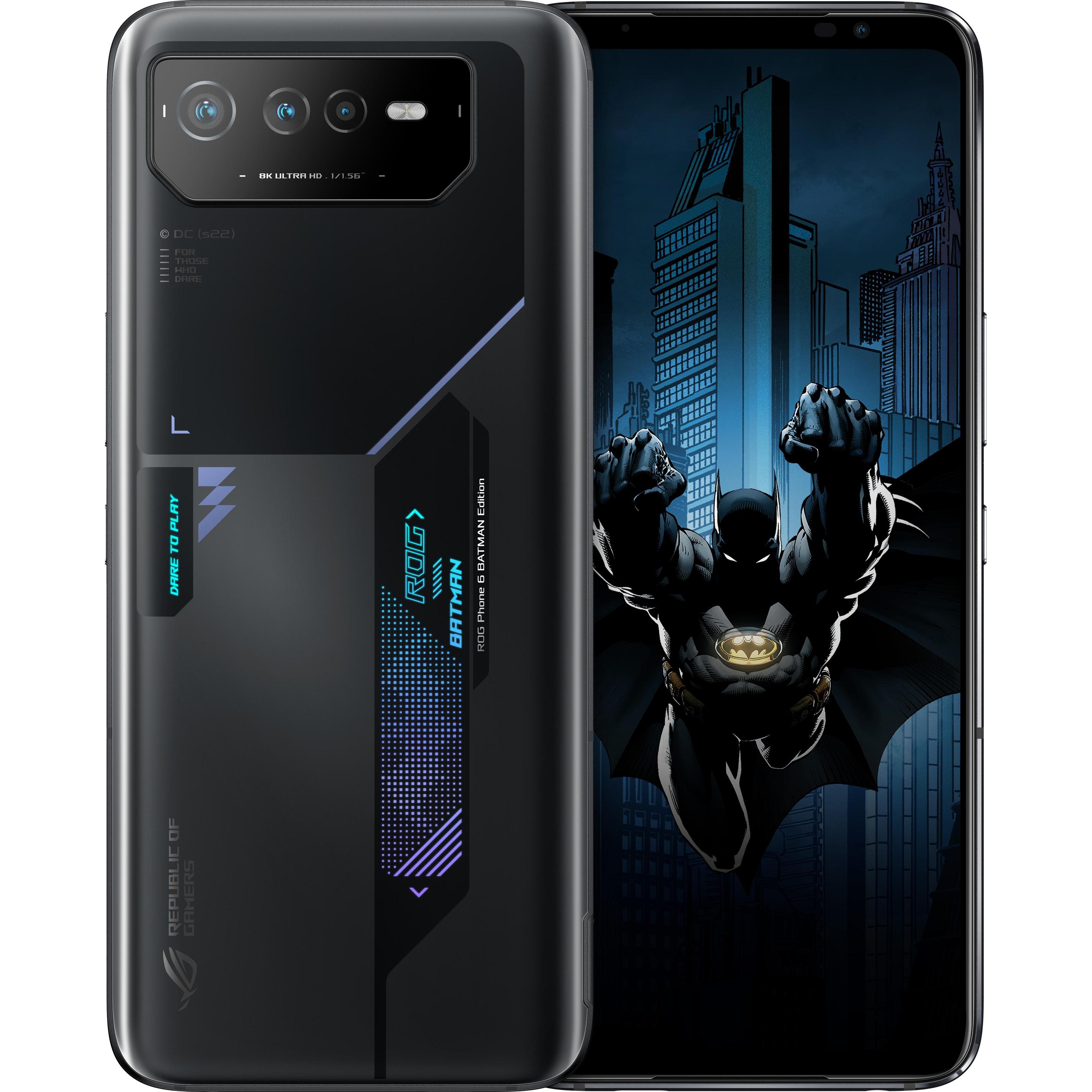 ASUS ROG Phone 6 Batman Edition (256 GB, Black, 6.78", Dual SIM, 50 Mpx, 5G), Smartphone, Schwarz