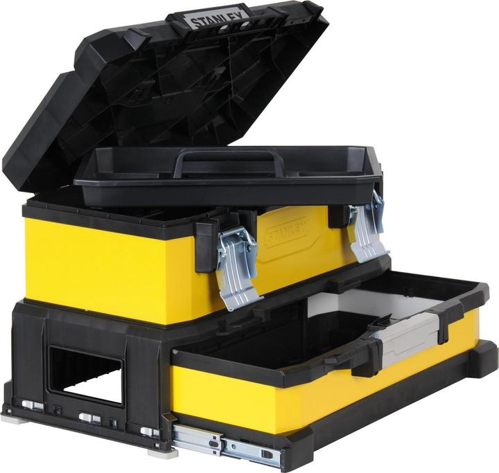 Actual product image Stanley Tool box metalplastic with integrated drawer (1 Piece)