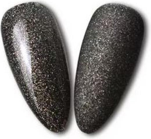 Immagine prodotto Canni Ombretto Gellack C043 UV/LED (Glitter nero intenso, Smalto per unghie effetto gel)