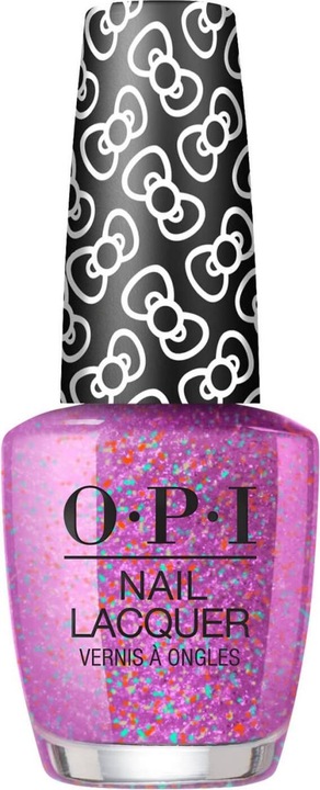 Actual product image OPI Hello Kitty - Let's Celebrate! (Glitter, Pink, Rose, Colour paint)
