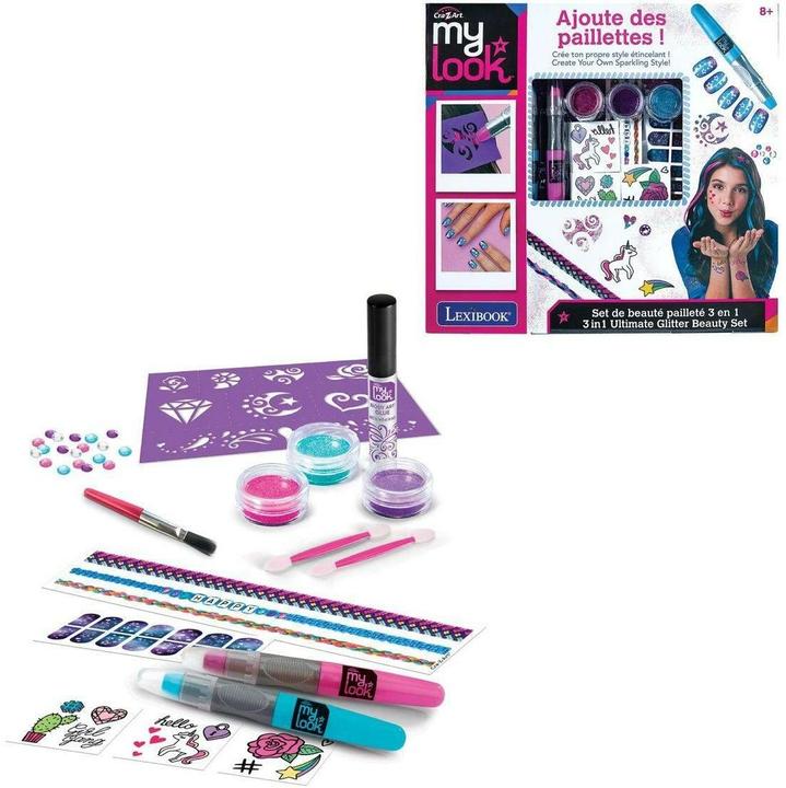 Actual product image Lexibook Cra-Z-Art - 3in1 Ultimate Glitter Beauty Set (CRSS18)