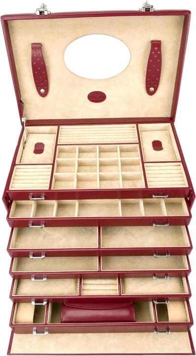 Produktbild Windrose Schmuckkästchen Merino 4 - Rot