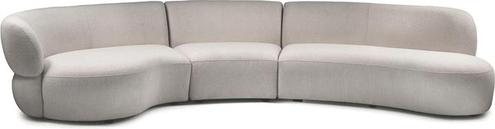 Image du produit Rivièra Maison San Remo Sofa Arm Left 3,5 Seater, peluche bouclé, natural grey