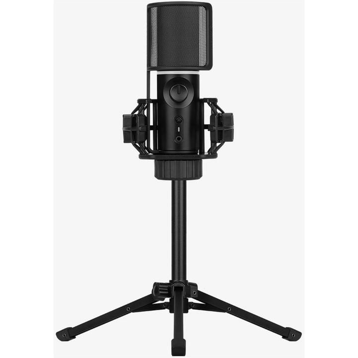Actual product image Streamplify MIC RGB Microphone, USB-A, black - incl. tribrach