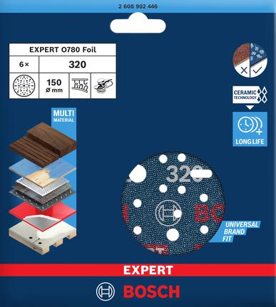 Produktbild Bosch Professional Schleifscheiben BOSCH EXPERT O780 / 150 (320)
