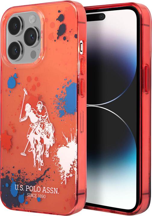 Actual product image U.S. Polo H3442 Splatter Horse Case (Apple iPhone 14 Pro)