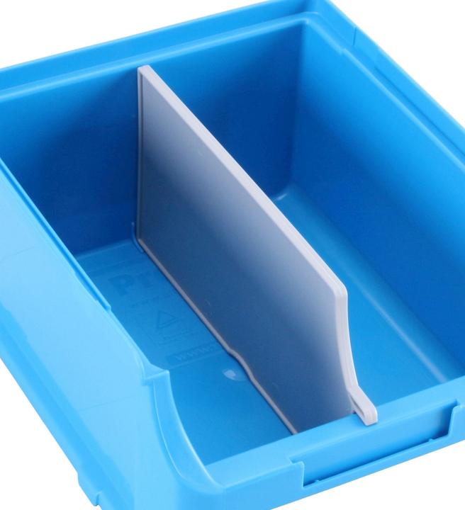 Allit Divisorio per ProfiPlus Box 2B grigio a giorno, in PP, per dividere una scatola in due scatole