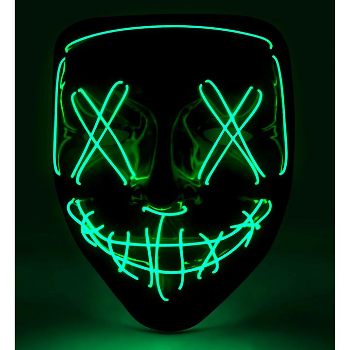 Immagine prodotto Widmann Inquietante maschera X con illuminazione LED verde