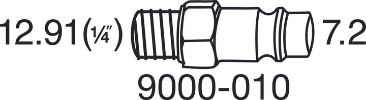 Immagine prodotto HAZET Riduttore di pressione 9000-080 Filetto mm 12,91 1/4 ″ 6,3 bar