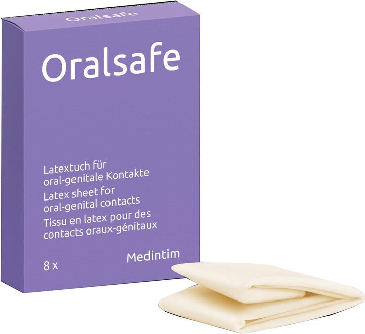 Produktbild Medintim Oralsafe Lecktuch Erdbeere (8 Stk.)