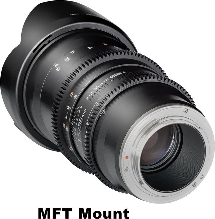Produktbild Samyang 35mm T1.5 VDSLR II MFT (Micro Four Thirds, Vollformat, APS-C / DX)