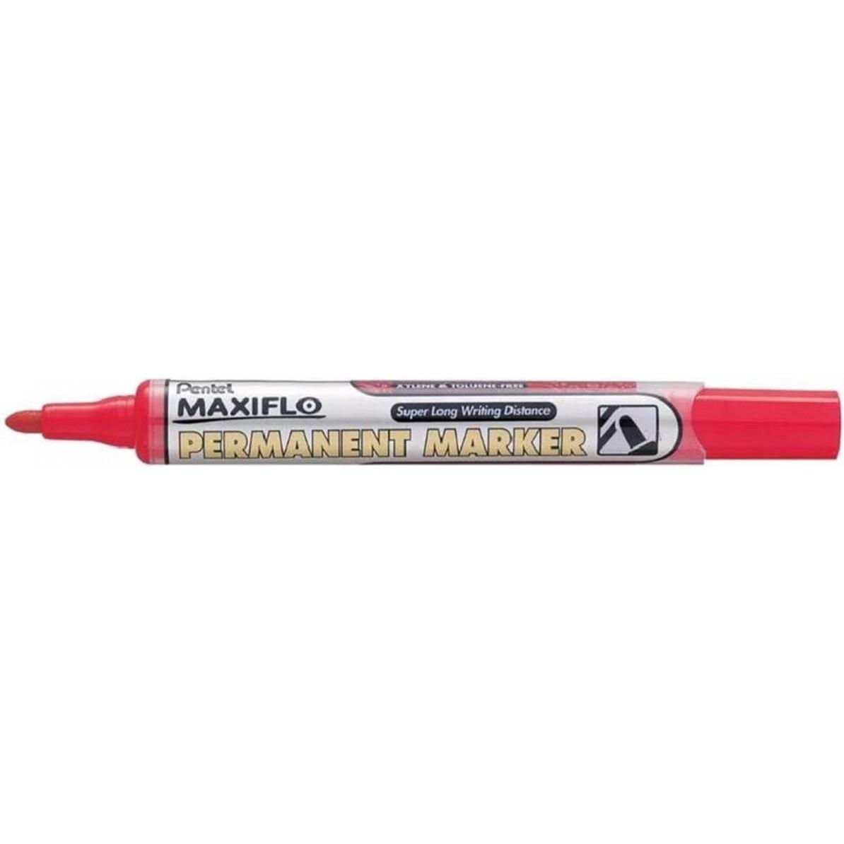 Pentel, Marker, Permanent Marker Maxiflo NLF50 (Rot, 4.50 mm, 1 x)