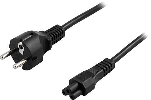 Deltaco Kbl Nätkabel/apparatsladd elkabel/ATXx-power 3m Musse Pigg-kontakt för (3 m)
