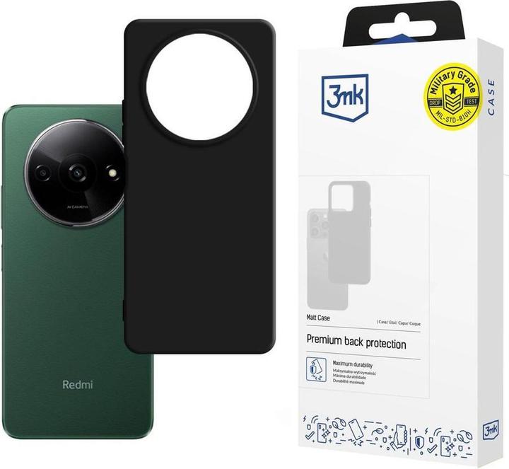 Actual product image 3MK Matt Case Xiaomi Redmi A3 czarny/black (Xiaomi Redmi A3)