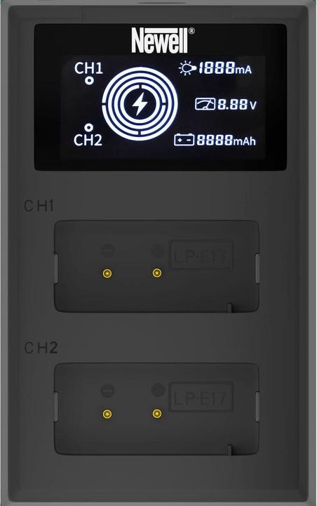 Actual product image Newell Camera charger FDL-USB-C Dual-channel charger for LP-E17 batteries (Camera battery charger)