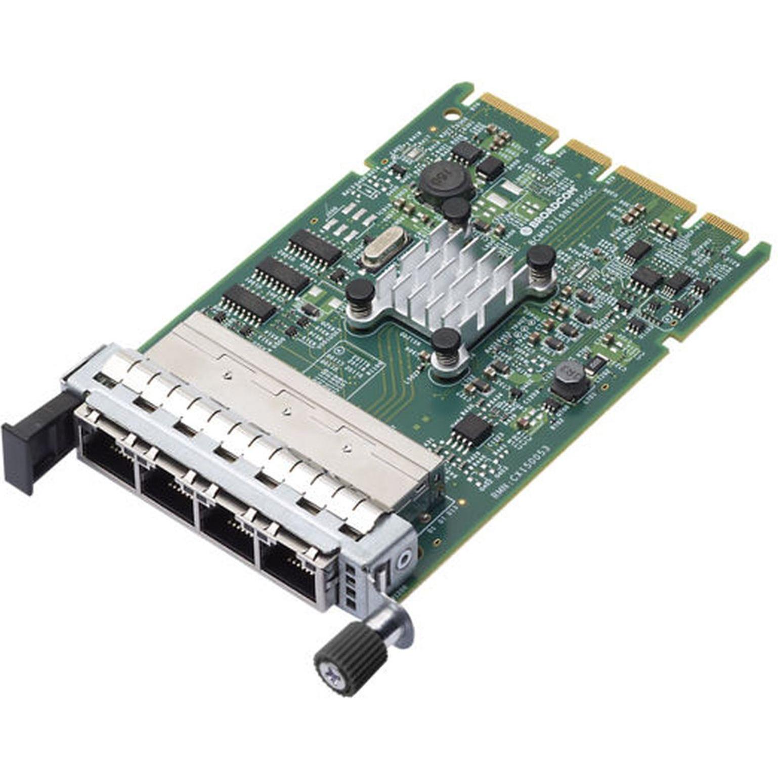 Lenovo ThinkSystem Broadcom 5719 1GbE RJ45 4-port OCP Ethernet Adapter (Mini PCI Express), Netzwerkk