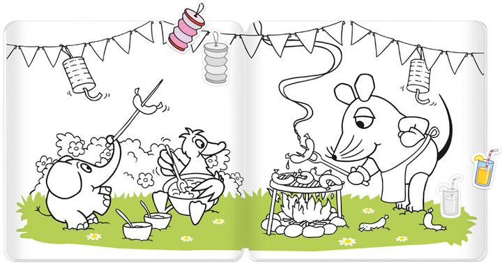 Produktbild Trtsch Die Maus Stickermalbuch Malbuch mit Stickern