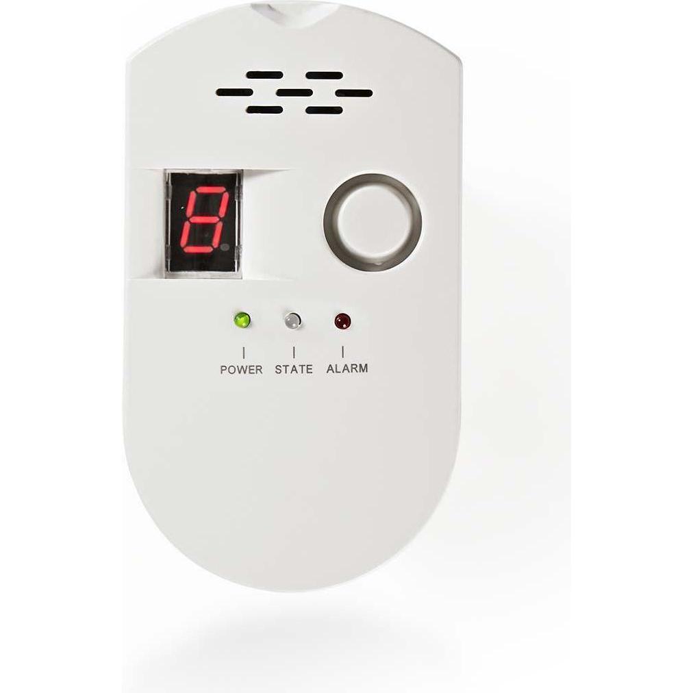 Nedis, Gefahrenmelder, Gasalarm Netzstromversorgung Sensorlebensdauer: 10 Jahre EN konform: EN 50194-1:2009 / E