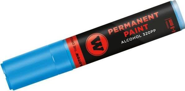 Actual product image Molotow Brand 320PP refillable 4-8mm shock blue medium (shock blue medium, 8 mm, 1 x)