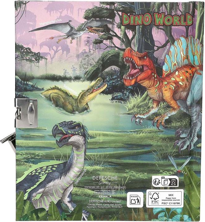 Produktbild Dino World - Diary With Padlock ( 0413244 ) (Liniert)