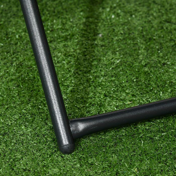 Produktbild Swisshandel24 Polyrattan Beistelltisch Gartentisch klappbar Couchtisch Gartenmöbel Balkontisch Falttisch Metall Na